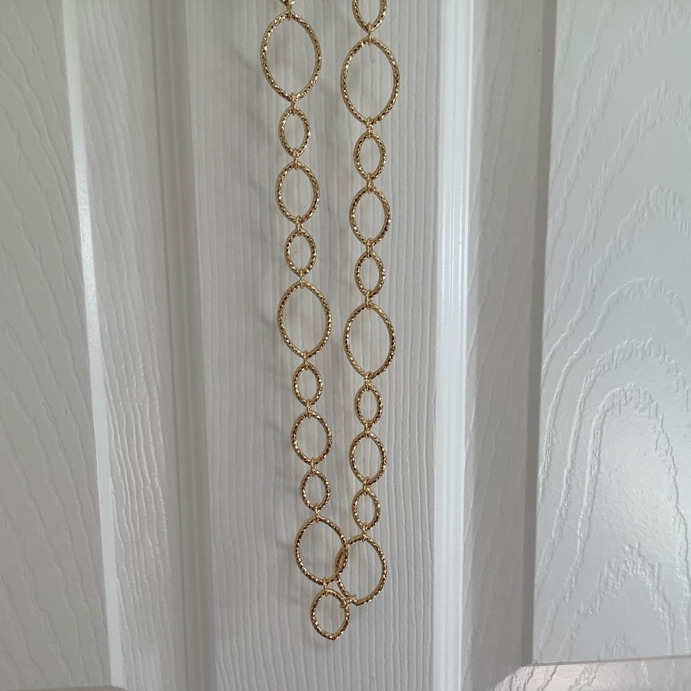 Monet Gold Tone Link Necklace - Picture 6 of 8
